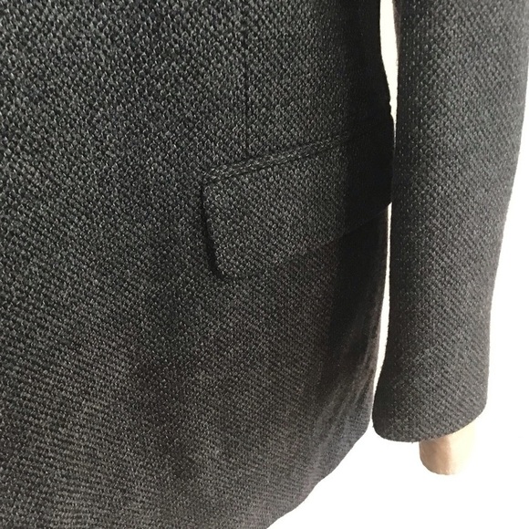 Stafford Vtg Gray Barleycorn Tweed Lambswool 3 Button Notch Collar Blazer 42 S - Picture 7 of 15